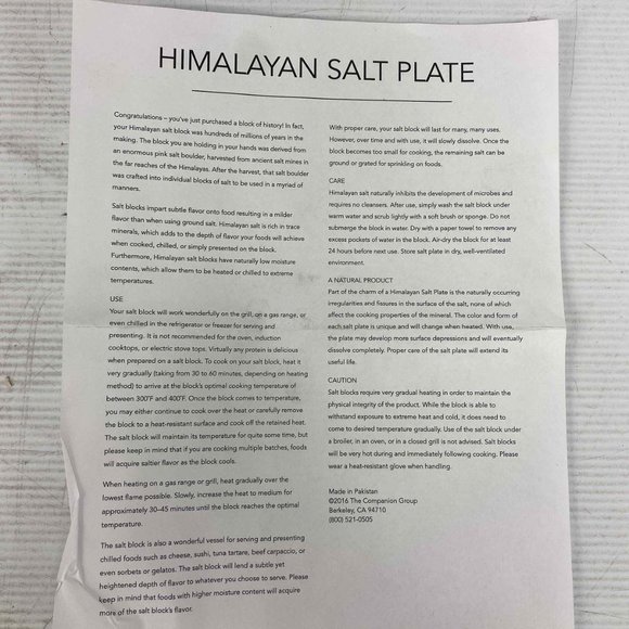 Himalayan salt cooking plates - Picture 3 of 4